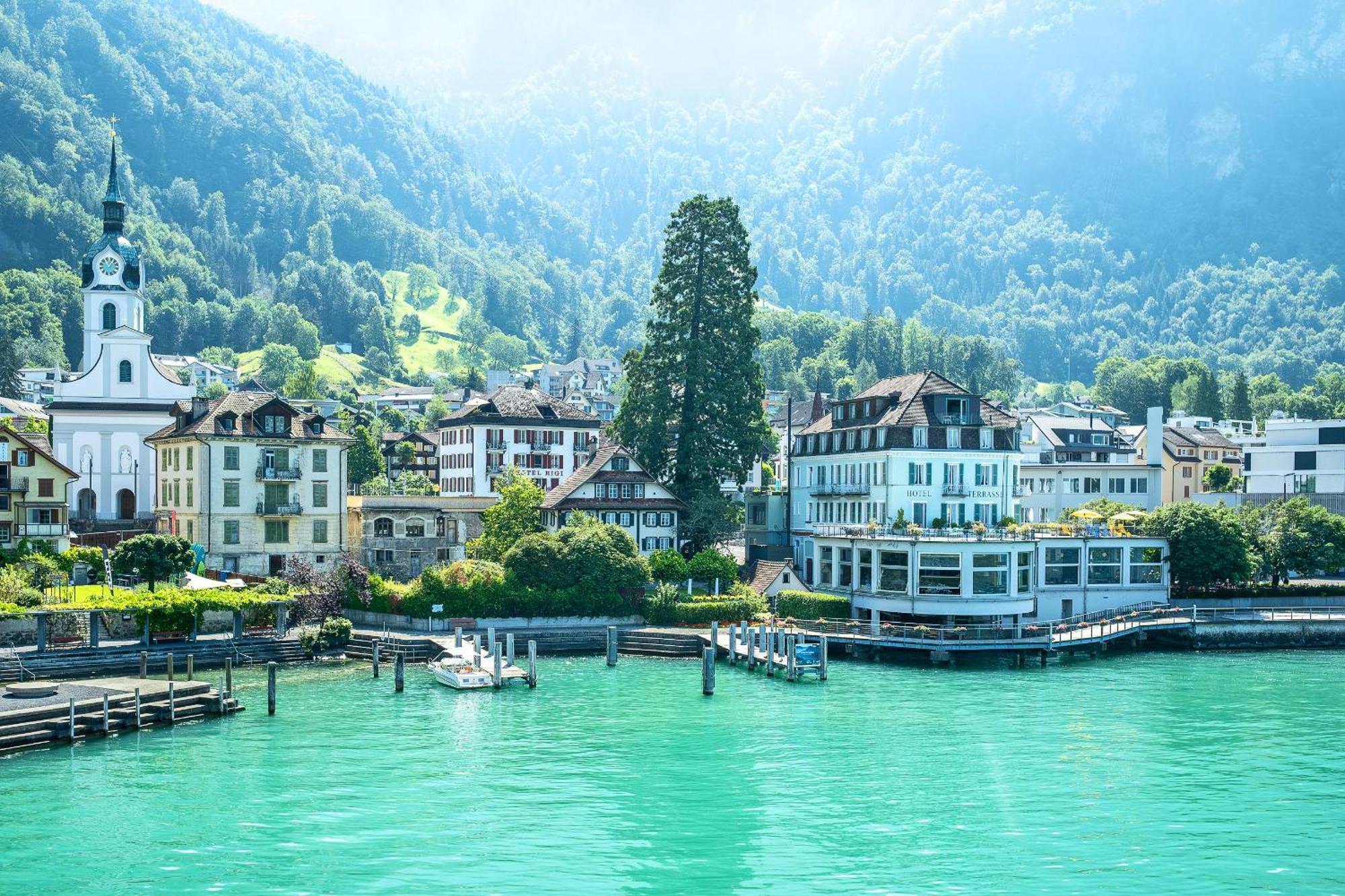 Hotel Terrasse Am See Vitznau Exterior photo